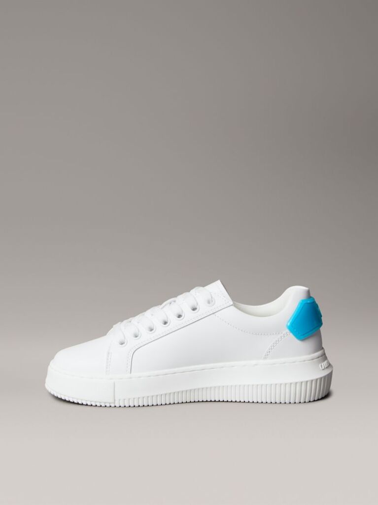 White Leather Trainers  Women