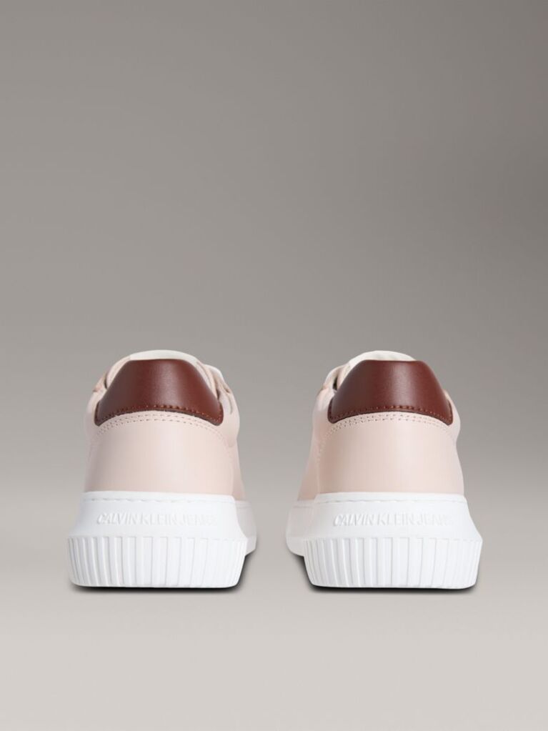 Pink Leather Trainers  Women