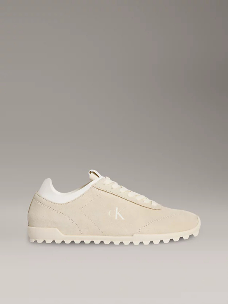 White Suede Trainers  Women
