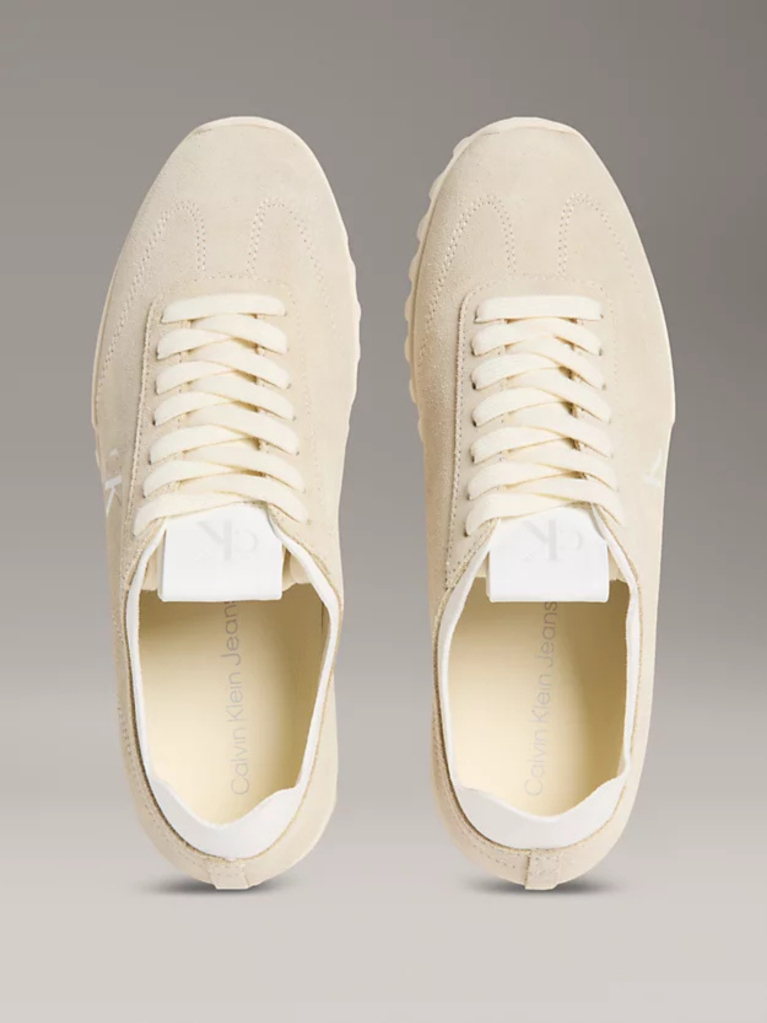 White Suede Trainers  Women