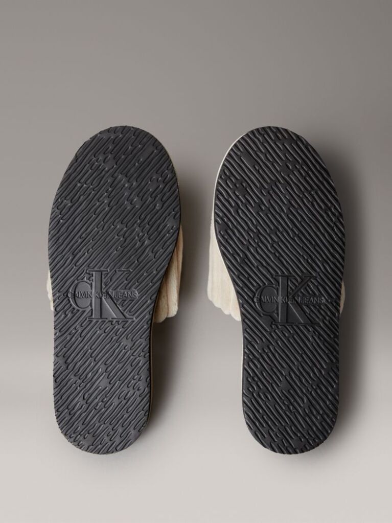 Grey Soft Padded Corduroy Slippers  Women