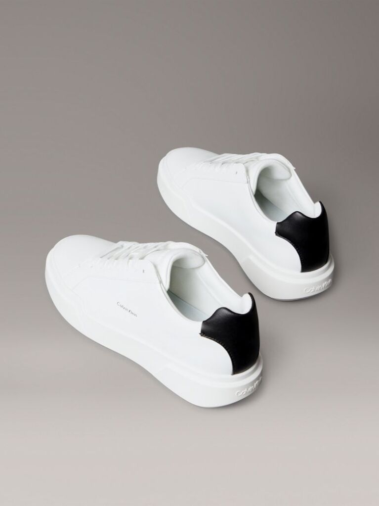 White Leather Durable Traction NYC Trainers  Women