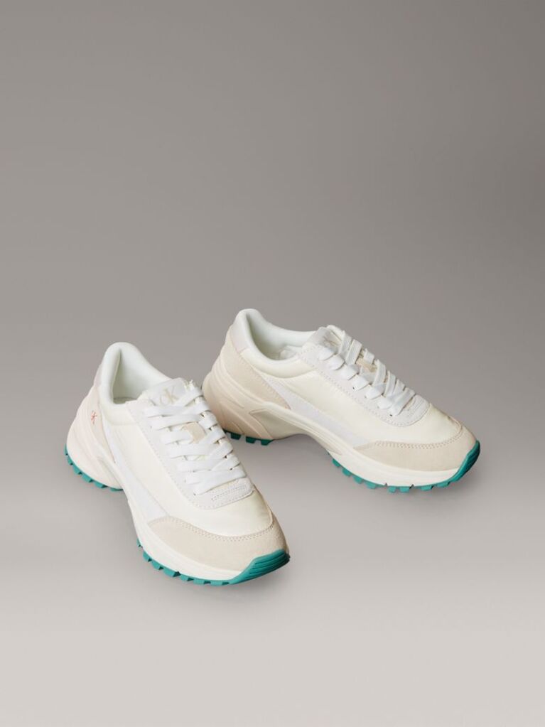 White Suede Trainers  Women