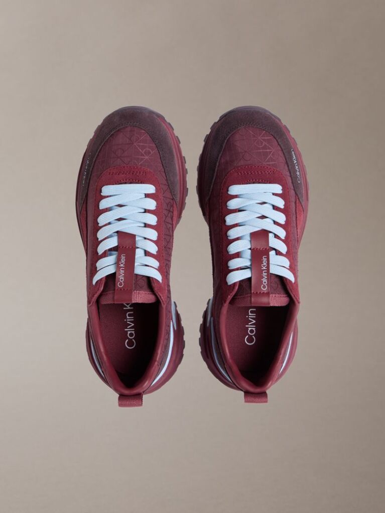 Κόκκινο Sneakers Από Σουέτ Με Λογότυπο  Γυναίκα