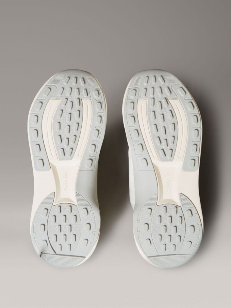 Grey Mesh Chunky Runner Sock Trainers  Women