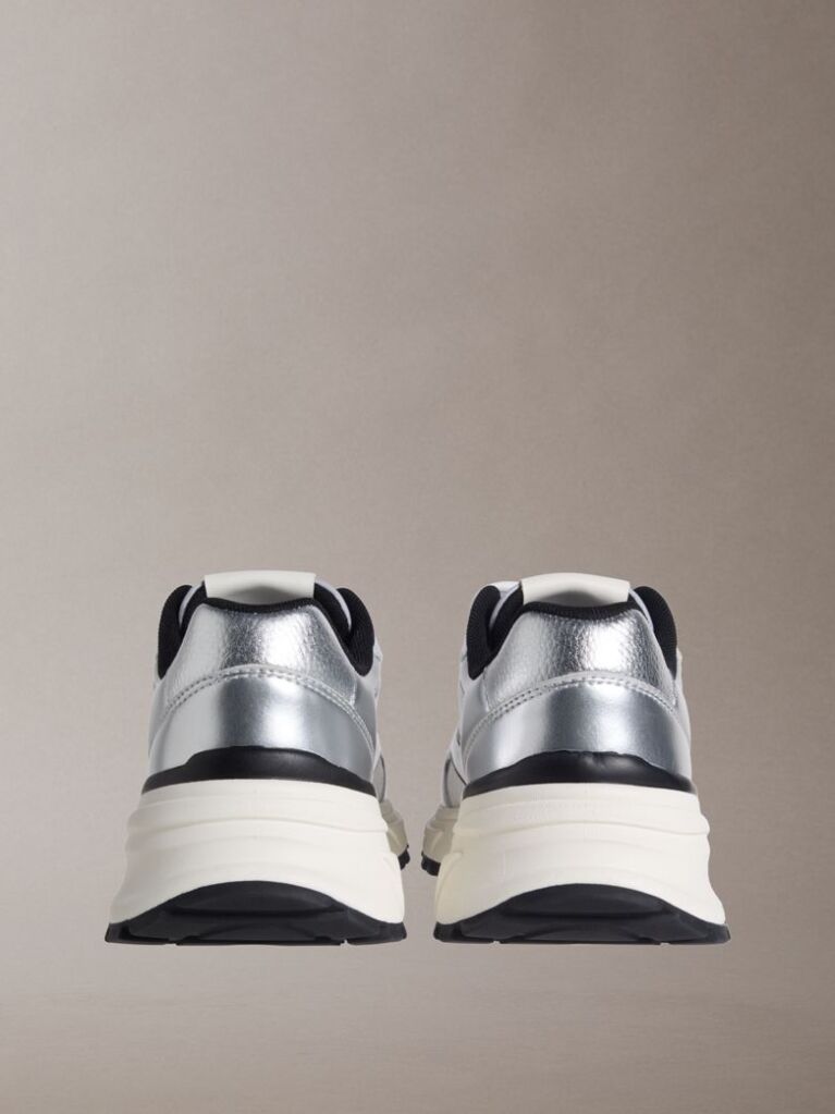 Silver Trailblazer — Mesh Mix Runner Trainers  Women