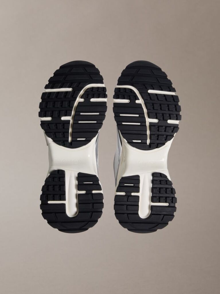 Silver Trailblazer — Mesh Mix Runner Trainers  Women