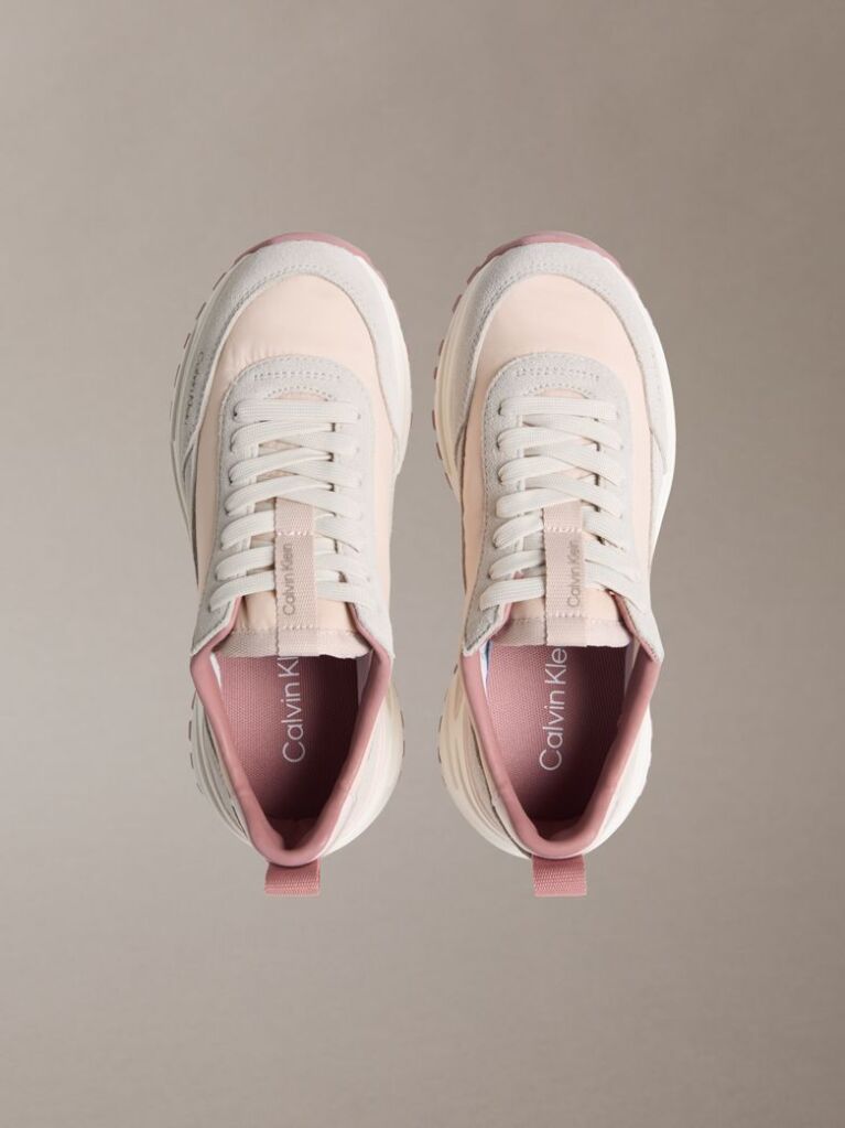 Multi Suede and Nylon Runner Trainers  Women