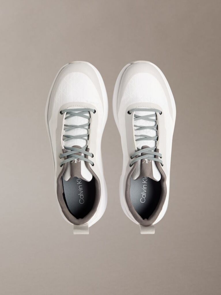 White Emblem Logo Chunky Runner Trainers  Women